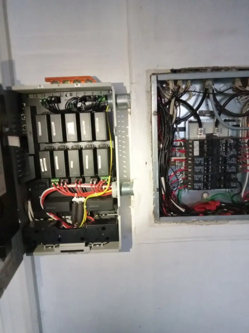 Electrical panel upgrade completed for Security Camera Wiring in Knoxville